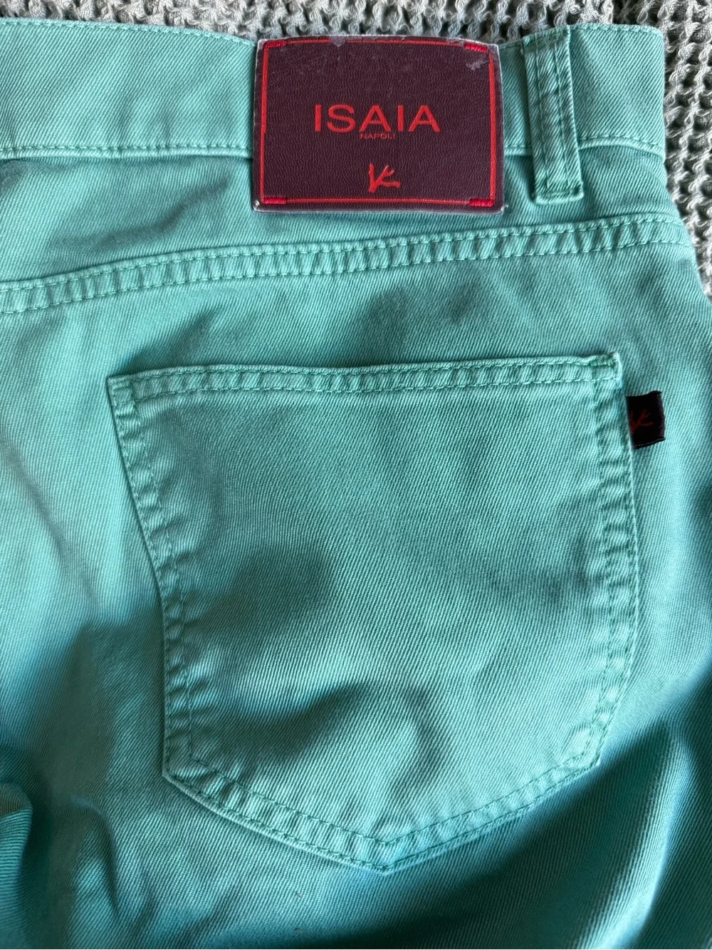 ISAIA NAPOLI GREEN PANTS - Picture 6 of 8